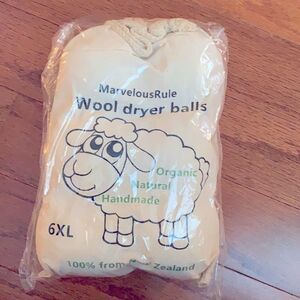 Marvelous rule wool dryer balls set of six